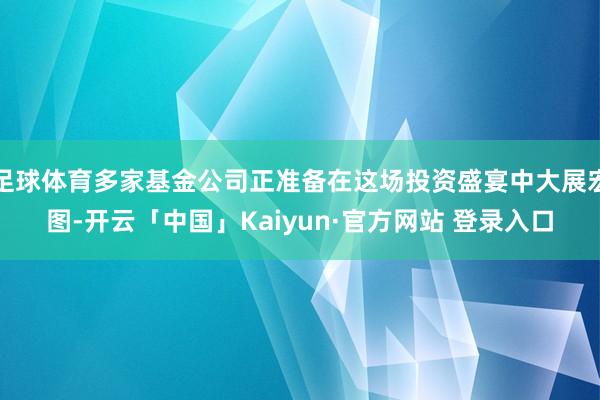 足球体育多家基金公司正准备在这场投资盛宴中大展宏图-开云「中国」Kaiyun·官方网站 登录入口